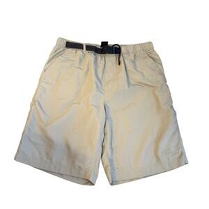 The North Face Trail Shorts Beige Quick Dry Nylon Liner Hike Belt Water Men’s M